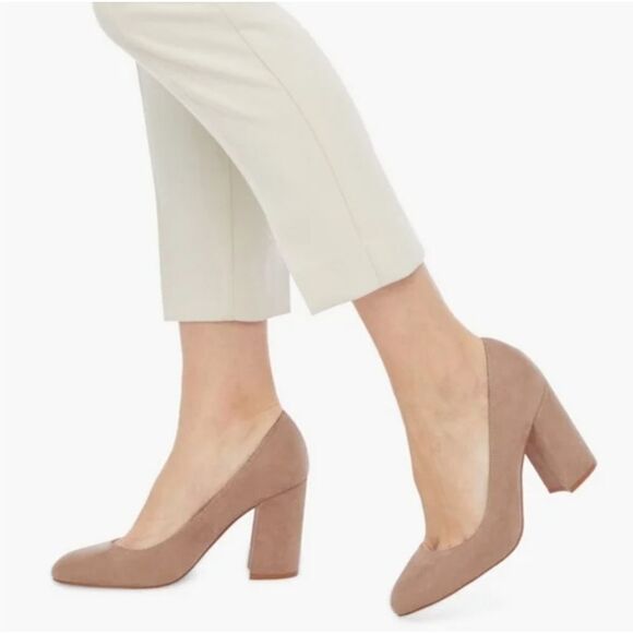 BRAND NEW WOMEN"S JUSTFAB SUEDE HIGH HEEL PUMP SHOES - Picture 1 of 16